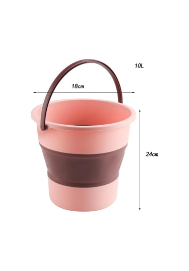 Suntek Katlanabilir Kova Pembe 10 L Pembe