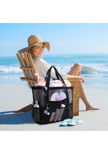 Sarı Yogodlns Yaz Siyah Örgü Tote Çanta Kadınlar Için Dokuma Hollow Plaj Çantası Seyahat Taşınabilir Depolama Çanta Alışveriş Tote Spor Spor Çantaları Sarı