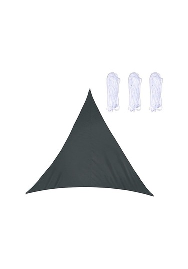 Novahub Üçgen Bahçe Güneşlik Yelken Su Geçirmez Anti-uv Gölgelik, Boyutu: 2.4m X 2.4m X 2.4m, Renk: Lake Blue, Kırmızı Kırmızı