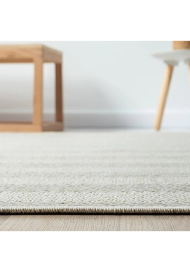 Krem Beyaz Kılçık Desenli Modern Halı - L665krbo Krem - Beyaz