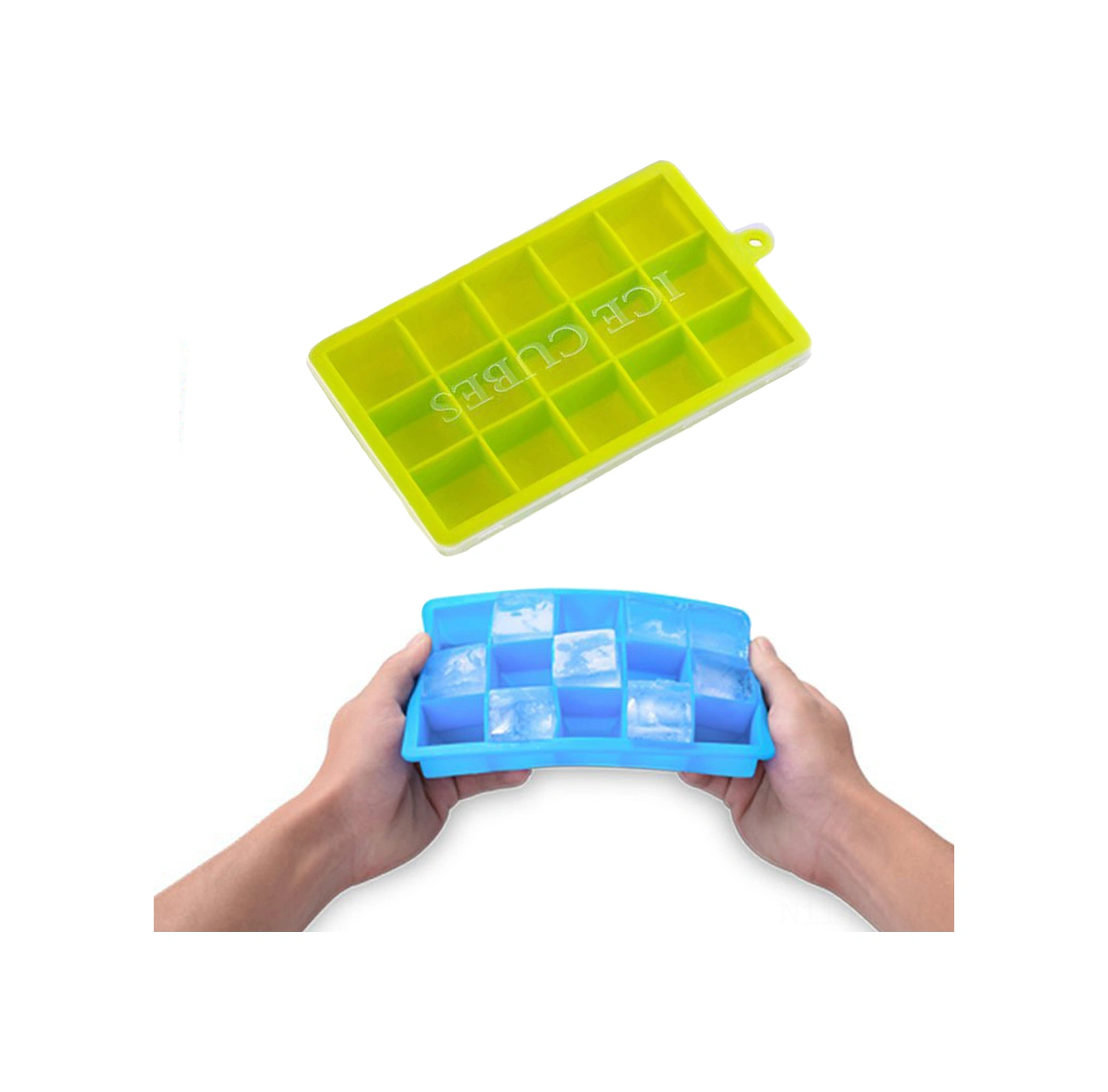 Padalink 15 Delikli Silikon Buzluk Kalıbı, Isı Ve Soğuğa Dayanıklı, Çıkarımı Kolay, Kapatıcı Kapağıyla, Çikolata Ve Pasta Pişirme, Bebek Yemeği Depolama, Pembe Çok Renkli