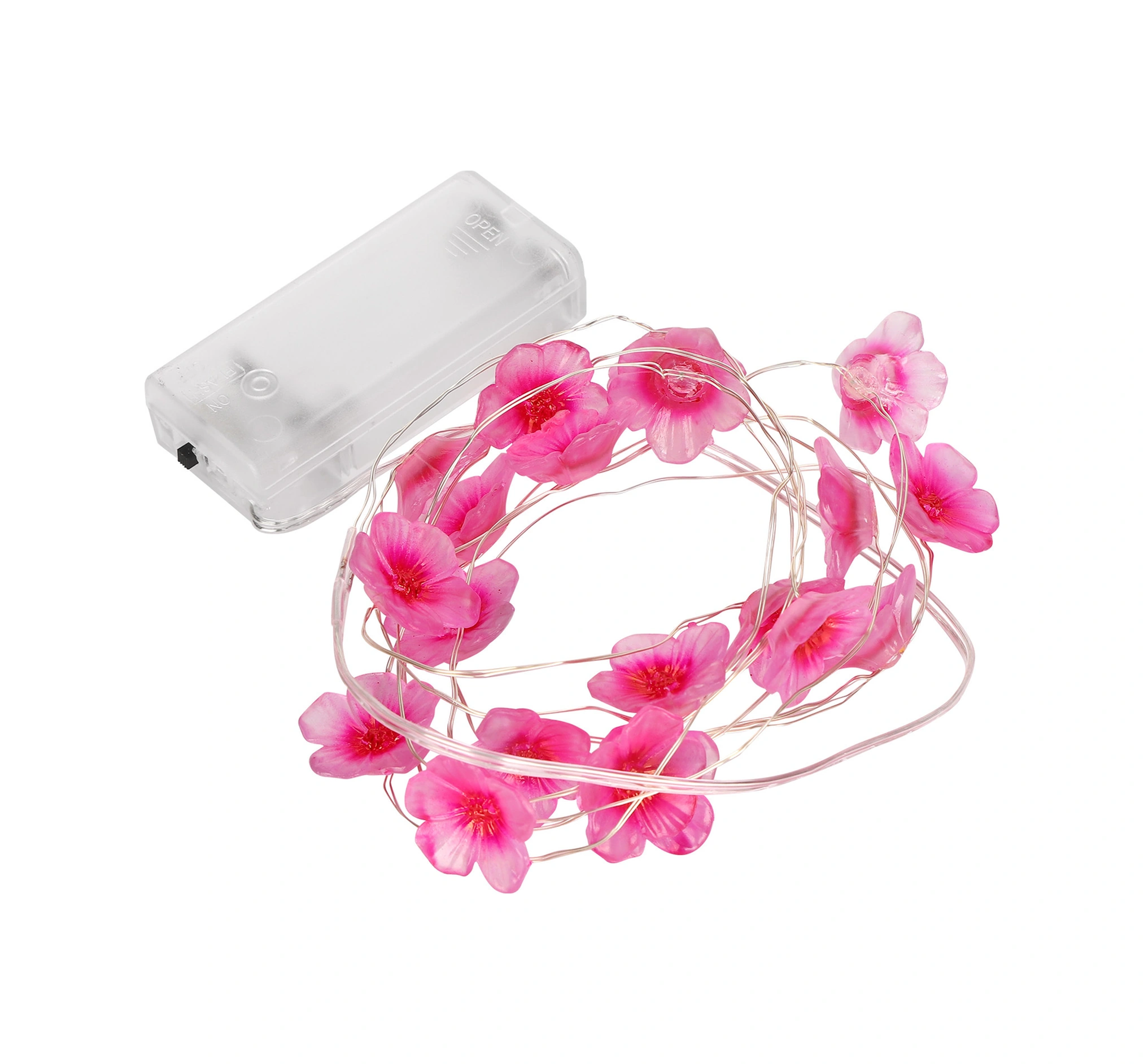 Wezone Plastik Çiçek Şekilli Led Işık Zinciri - 230cm Uzunluk, Pil İle Çalışır Pil Dahil Değil - Parti Ve Masa Dekorasyonu İçin Diğer