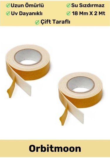 Premium Ürün Kolay Uygulanır Uzun Ömürlü Ekstra Güçlü Yapışkan İz Bırakmaz Çift Taraflı Köpük Bant