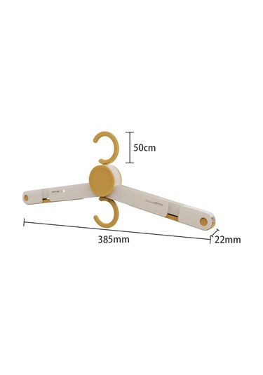 Xiaaokeji Klipsli Katlanır Elbise Askısı, Çok Fonksiyonlu Kurutma Rafı C Sarı