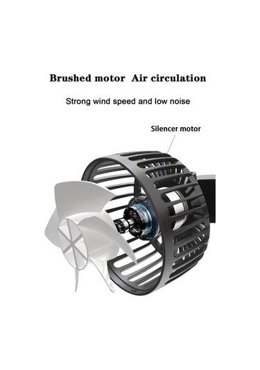 5v 2a Araba Arka Koltuk Geri Usb Arayüzü Güçlü Çift Başlı Fan F4207 , Boyut:f4207