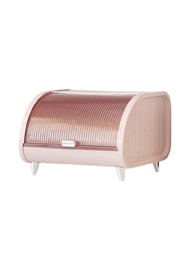 Homyl Kozmetik Saklama Kutusu Mutfak Kabı Fırın Kahve Pembe