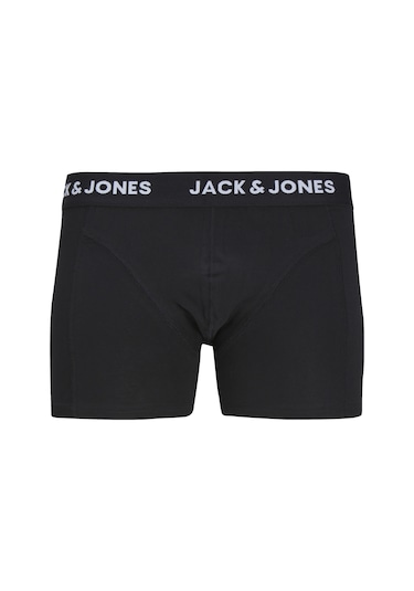 Erkek 3'lü Düz Renk Boxer Paketi Black Siyah