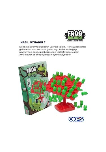 Go Toys Kurbağa Denge Ebeveyn Çocuk Etkileşimi Kutu Oyunu
