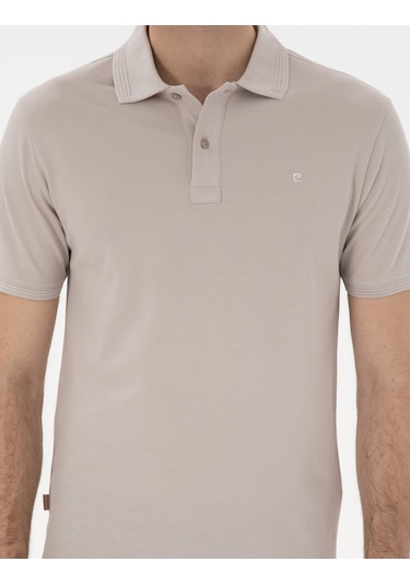 Pierre Cardin Erkek Taş Tişört Basic 50302561-vr049 Taş