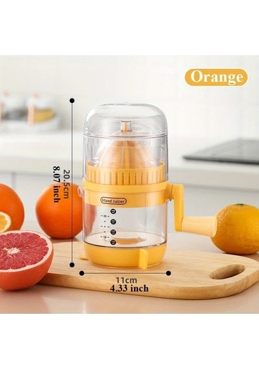 Fastbuy Sinuoshop Faridabio Manuel Kırmızı Narenciye Sıkacağı Kompakt Portakal Limon Presi Taşınabilir Kırmızı Kırmızı