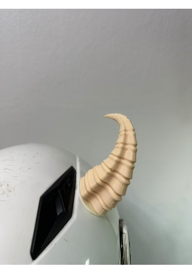 Motor & Motosiklet Bej Viking Boynuz Kask Dış Aksesuarı Diğer