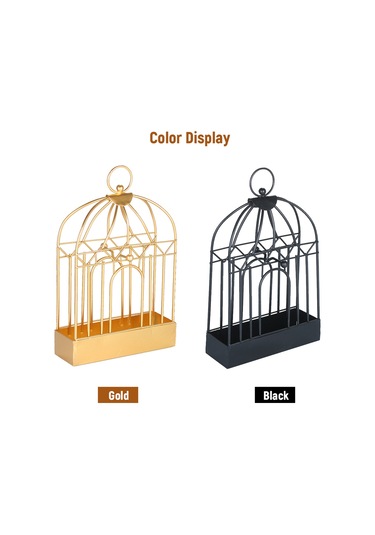 Monyee Siyah Metal Kuş Kafesi Desenli İç Mekan İçin Mosquito Coil Tutucu - Otel, Ev, Salon, Yatak Odası Uygun Diğer