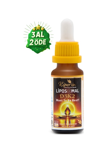 Kiperin Lipozomal D3 K2 Vitaminleri Mk4 Ve Mk7 & Çok Yüksek Biyoaktif 365 Günlük Akıllı Gıda Takviyesi