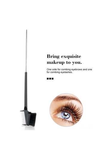 Yifomall Profesyonel Kaş Ve Kirpik Fırçası - Çift Taraflı Makyaj Aracı, Dayanıklı Ve Taşınabilir Tasarım