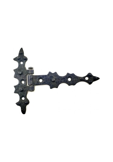 Antika Tarz Dekoratif Pirinç Yıldız Kuyruklu Menteşe - 85x110 Mm, Oksit - 9002012532693ynt