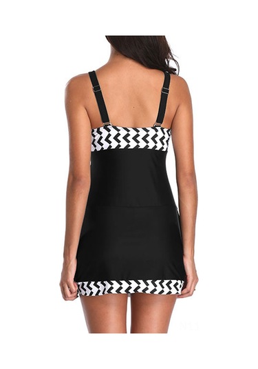 Geeroyoo Bayanlar İçin Yıldız Desenli Ön Kesişik Üç Parça Mayo, Outdoor Aktivitelere Ideal, Hafif Ve Dayanıklı, M Beden Diğer