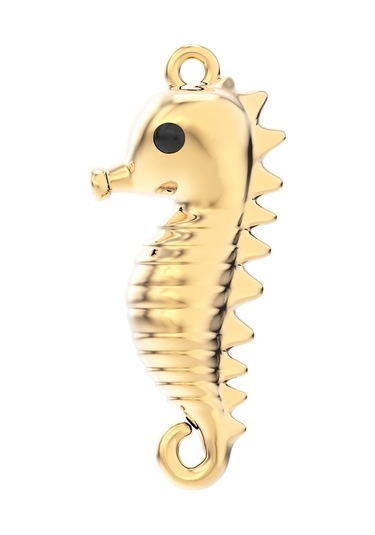 Chocli 18 Ayar Altın Kaplama Denizatı Kolye