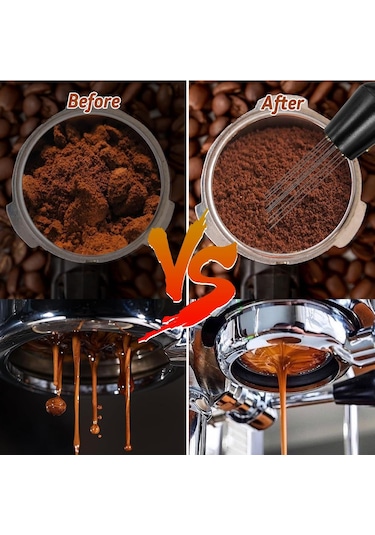 Mufunye Profesyonel 22 Parça Barista Seti: Espresso Temizleyici, Süt Köpürtücü Ve Kahve Sanatı Aletleri Siyah