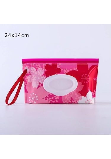 Renkli Mürekkep-bebek Islak Mendil Çanta Temizleme Mendillericase Wipepouch Kapak Çevirin Kullanışlı Doku Kabı Moda Yeniden Kullanılabilir Cep