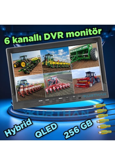 Qled Hybrid Dvr 6 Kanallı Monitör-kamerasız 256 Gb 12 24 Volt