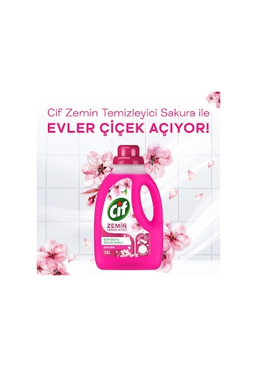 Cif Zemin Temizleyici Sakura 3 x 1500 ML