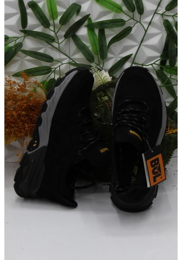 Bulldozer 250011 Siyah Nubuk Rahat Orijinal Ürün Hakiki Deri Erkek Ayakkabı Siyah