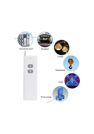 Trendooze Yüksek Verici Uzun Uzaktan Taşınabilir Rf Mhz Mesafe Menzilli M Kumanda Jms Güç Ch Anahtarlık 433 3000 2ch 2 Uw