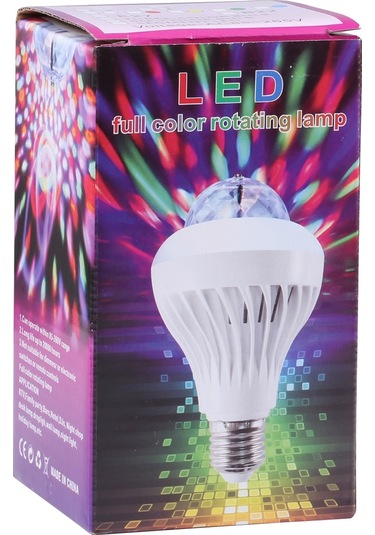 Sones E27 Tam Renkli Dönen Led Sahne Lambası, Ac 85-260v