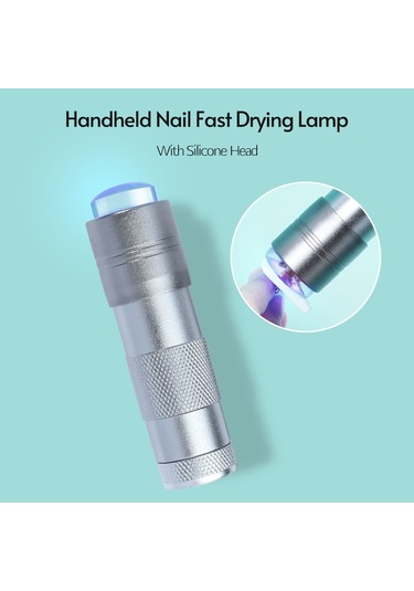 Leezsing Mini Ultraviyole Tırnak Işığı Taşınabilir Silikon Tırnak Pres Kürleme Lambası El Tipi Led'ler Tırnak Kurutma Işığı Manikür Aletleri