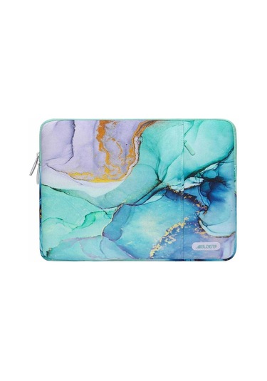 GubisiStore Mavi Yeşil Mermer-13-13.3 İnç-su Geçirmez Laptop Çantası Kapak 11 12 13.3 14 15 15.6 İnç Dizüstü Bilgisayar Ça