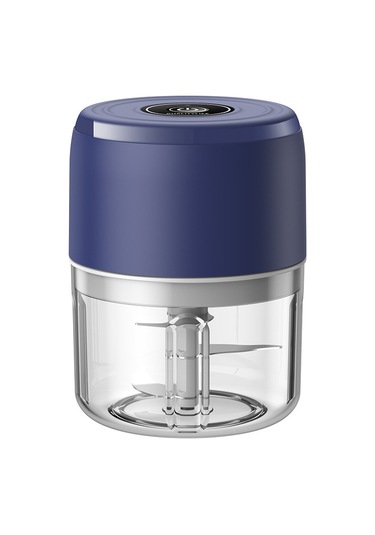 Dianziye Evde Mutfak Kullanıma Uygun 250ml Mavi Minik Kablosuz Elektrikli Sarımsak, Fıstık, Tohum Dövürücü Ve Ezici Aleti Diğer