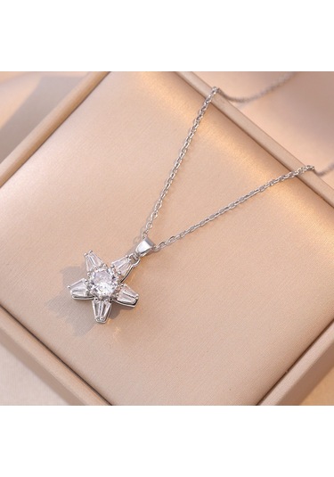 Bayan Kolye: Moda Estetiği Titanyum Çelik Kolye No.62 Çok REnkli