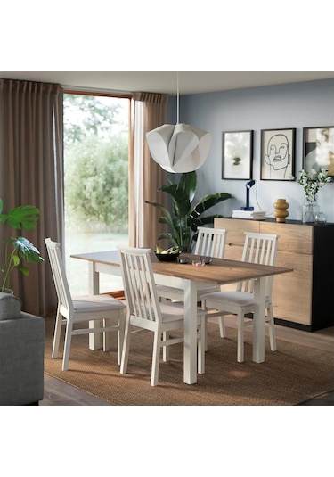 Ikea Bej Modern Yemek Masası - Açılır Yemek Masası