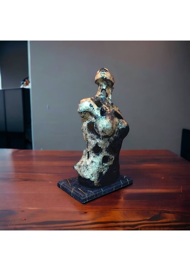 24 Karat Heykeli Figür Dekoratif Obje Ve Biblo Masa Dekorasyon Sa