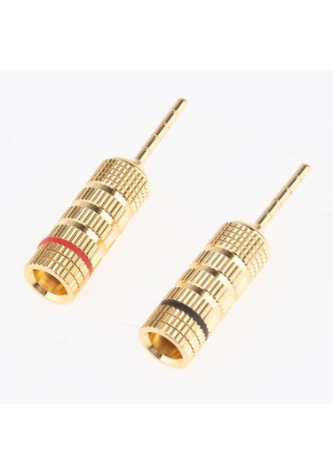 Suntek 2 Adet 2mm Hoparlör Tel Pin Fiş Muz Konnektör Vidalı Kilit