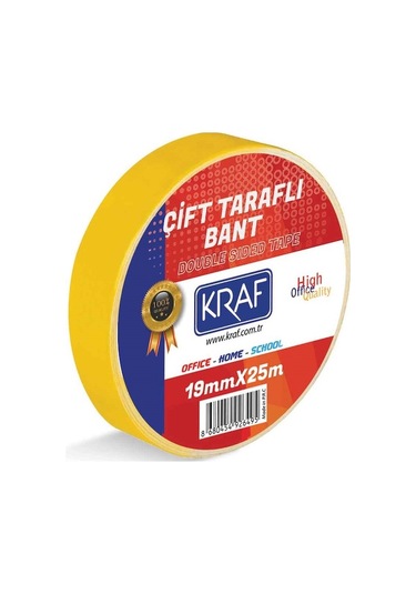 Kraf Çift Taraflı Bant 19mmx25m 2519g