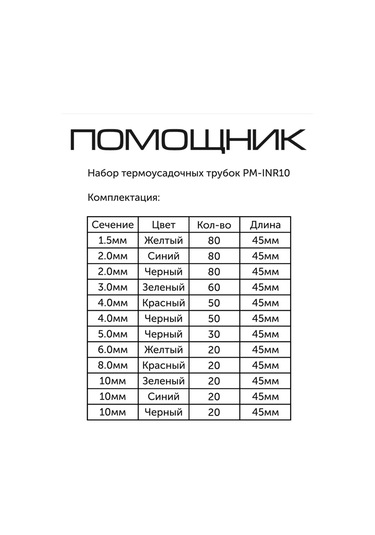 Pomosnik Kablolar İçin Termogeçintik Şerit, 530 Adetlik Set, Pm-ınr10 246887609