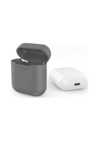 Kilifone - Airpods Uyumlu Airpods - Kılıf Standart Silikon Kılıf - Gri