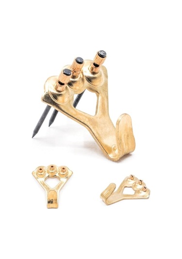 45 Kg'a Kadar Yük Taşıma Kapasiteli Dayanıklı Resim Kancaları - Çivili 10'lu Paket Alçıpan İçin Resim Kancaları - Aynalar Diğer