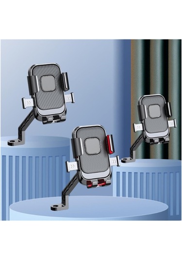 Larimar 360 Dikiz Aynası Bisiklet Motosiklet Telefon Tutucu