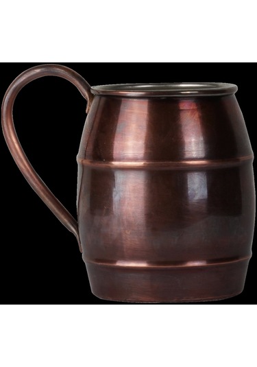 Bakır Bardak Fıçı Model Oksitli Renk