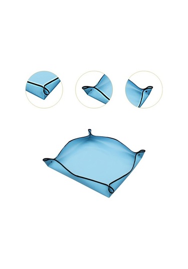 Pazly Taşınabilir Suntek Saksı Matı Değiştirme Çiçek 50x50cm-mavi Rq