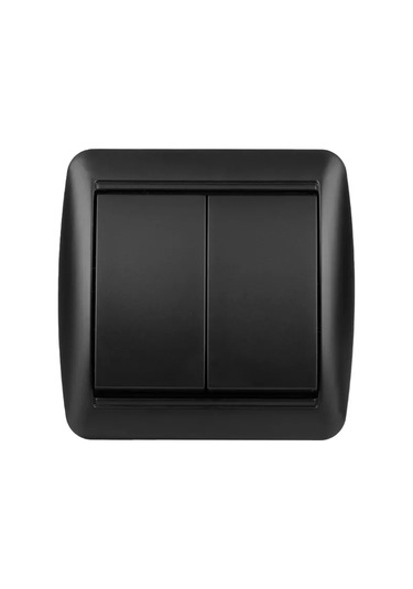 Tdmelectric Çift Anahtarlı, Yüzeye Monte, Grafit Renk Anahtar. 204815991