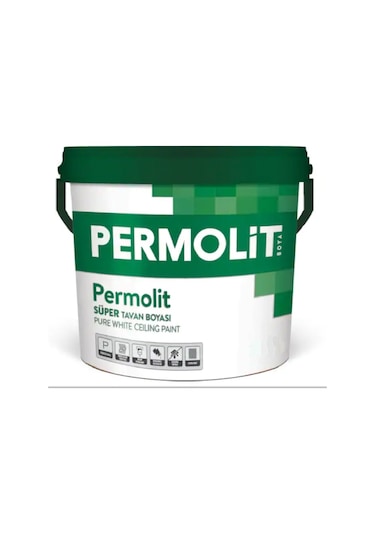 Permolit Akçalı Tavan Boyası Beyaz 20 KG