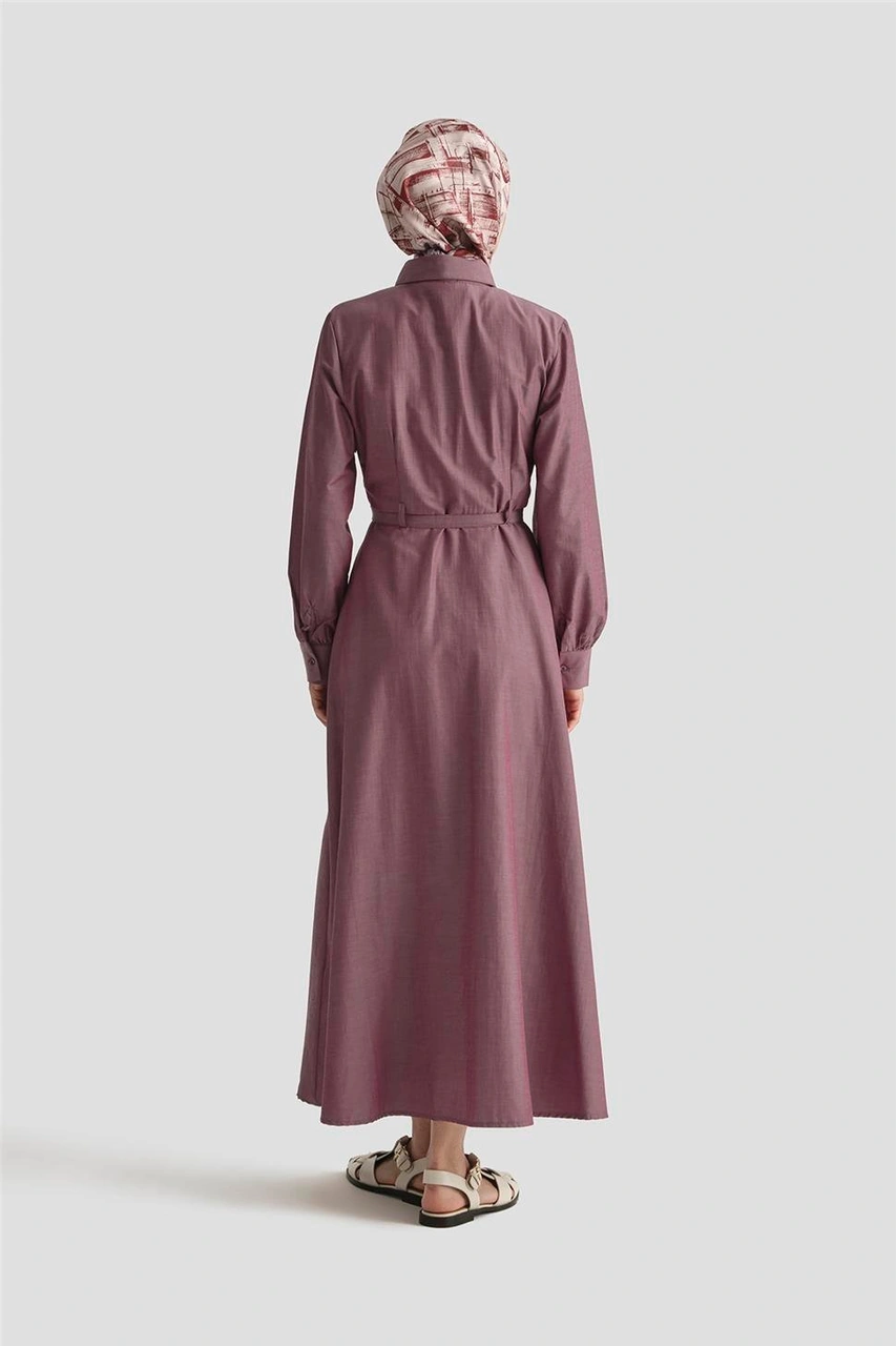 Armine Elbise 25yd9178 Bordo Bordo