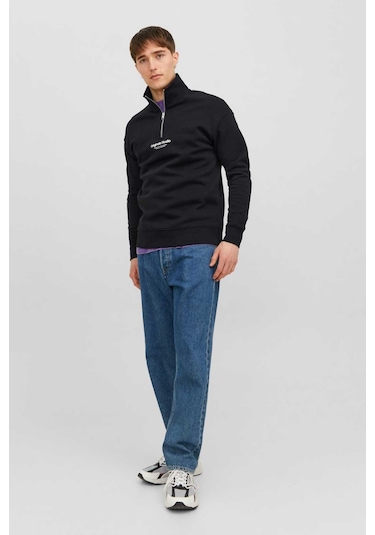 Jack & Jones Jorvesterbro Erkek Sweat Siyah