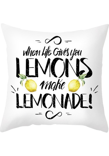 Yeni Sade Tarzda Baskılı Yastık Kılıfı No.54 Ekru