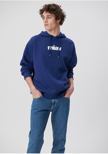 Mavi - Mavi Logo Baskılı Kapüşonlu Mavi Sweatshirt 0s10001-70722 Mavi Mavi - Mavi Logo Baskılı Kapüşonlu Mavi Sweatshirt 0s10001-70722 Mavi