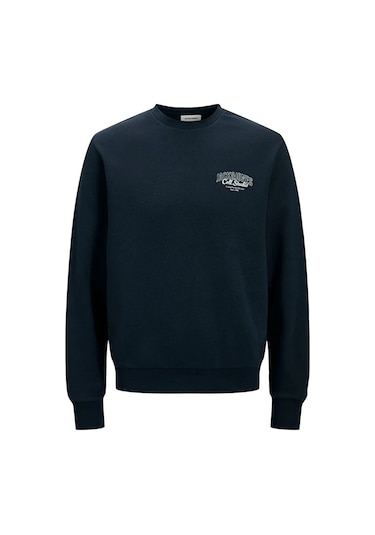 Jack & Jones Jjmakoto Erkek Sweatshirt Mavi