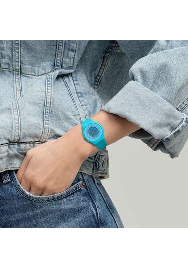 Swatch Ss08n114 Radiantly Teal Kadın Kol Saati